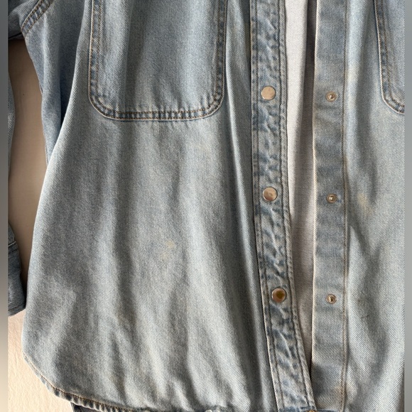 Universal Thread Light Blue Denim Top - Picture 3 of 5